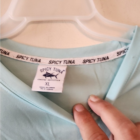 Spicy Tuna Coastal Outfitter UPF 40 Fishing Shirt Long Sleeve mens xl - Picture 6 of 6